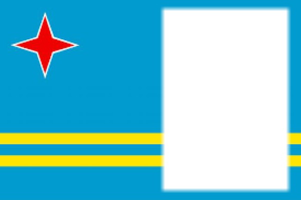 Aruba flag Fotomontage