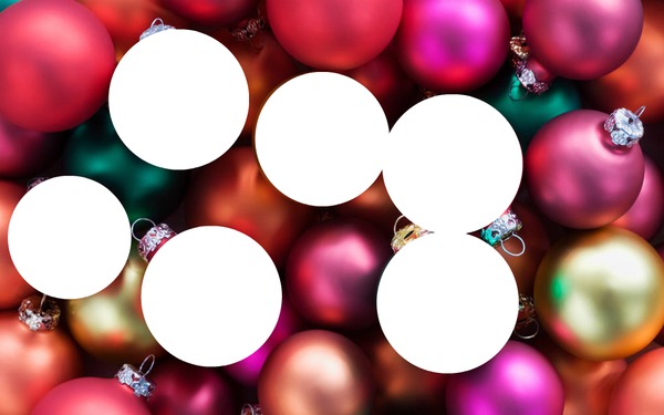 Christmas balls Fotomontáž