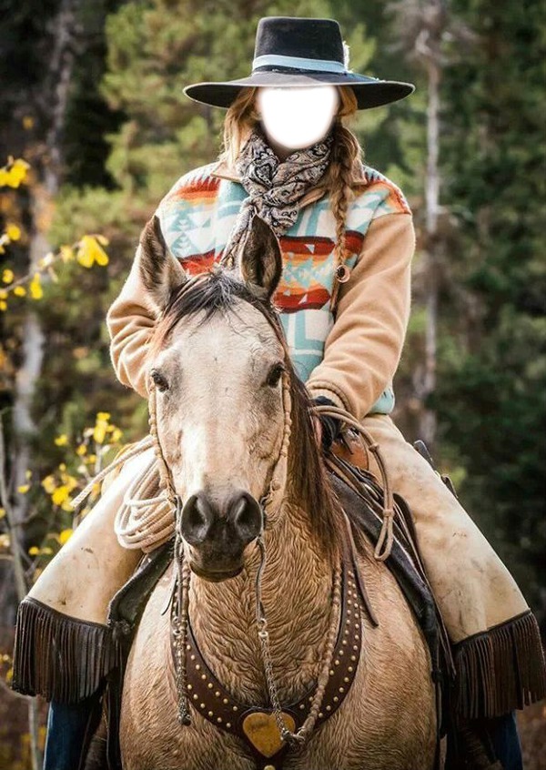 cowgirl Fotomontasje