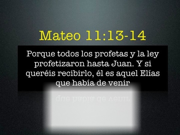 Mateo 11:13 Fotómontázs
