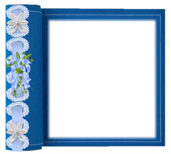 fleurs bleues Fotomontāža