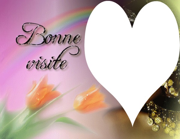 BONNE VISITE Photo frame effect