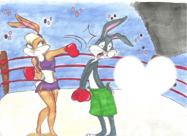 Lola Bunny end Bugs Bunny Fotomontaggio