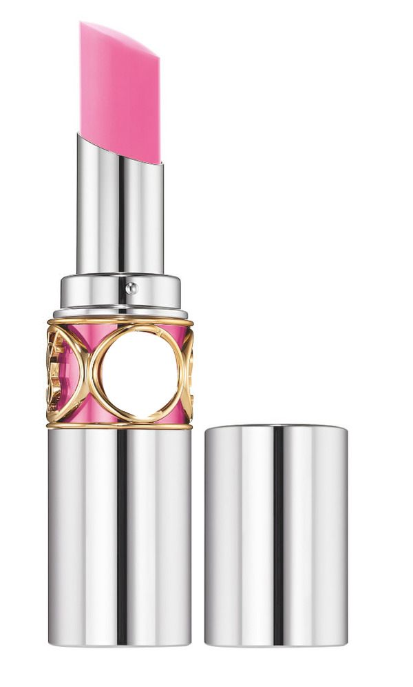 Yves Saint Laurent Rouge Volupte Sheer Candy Lipstick in Pink Montaje fotografico