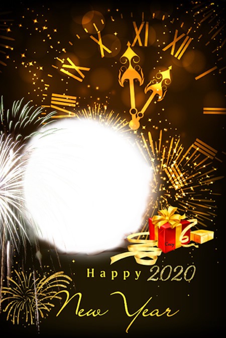 Cc Happy new year 2020 Montaje fotografico