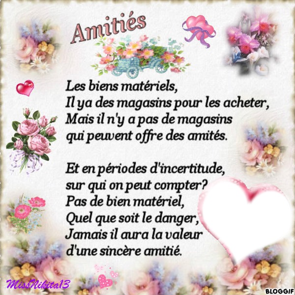 Amitie Photomontage