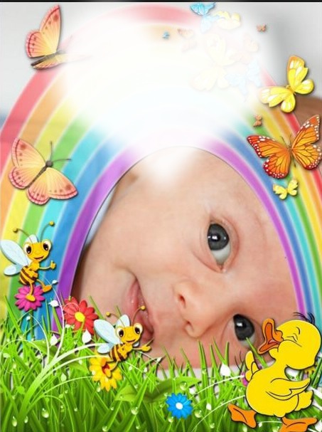 Rodjene bebe Photomontage
