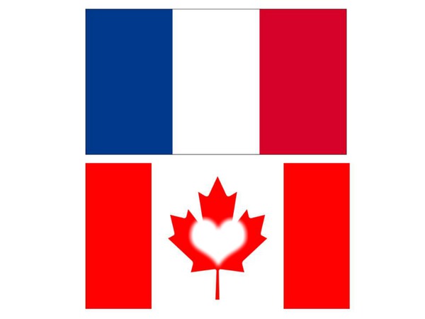 France and Canada Montaje fotografico