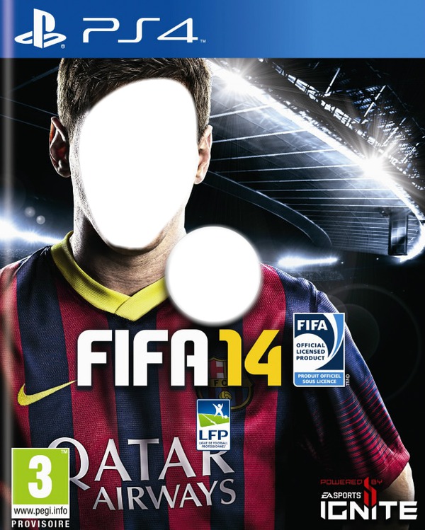 Jaquette FIFA 14 Photo frame effect