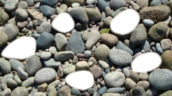 pierre *5 galets plage Fotomontáž