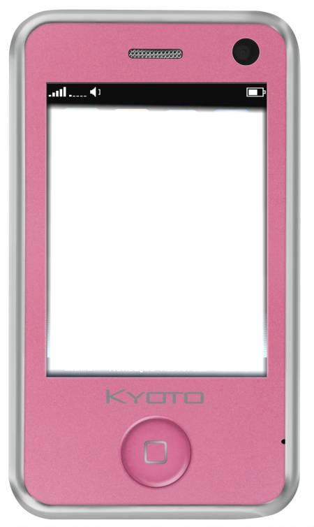 celular rosa Fotomontāža