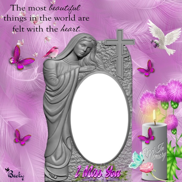 the most beautiful things Photo frame effect