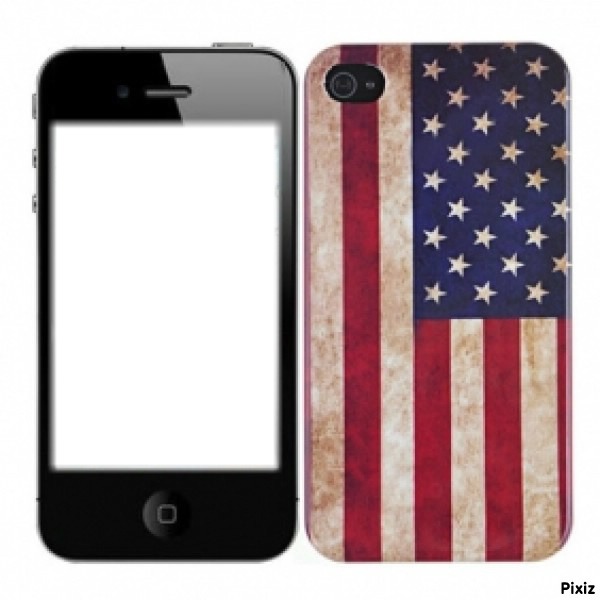 iphone USA Fotomontáž