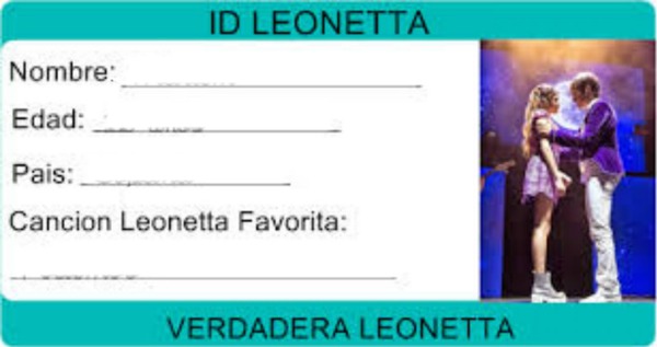 Credencial Leonetta Fotomontáž