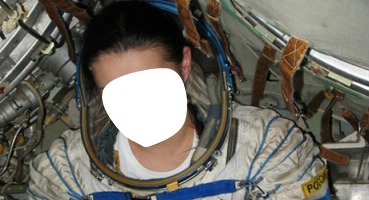 Cosmonaute Photo frame effect