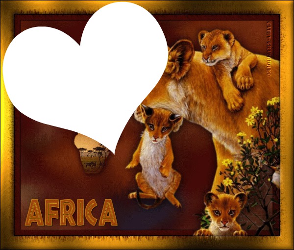 Africa Photo frame effect