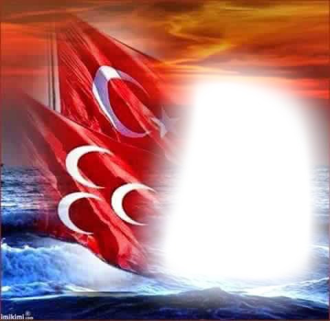 türk bayrak フォトモンタージュ