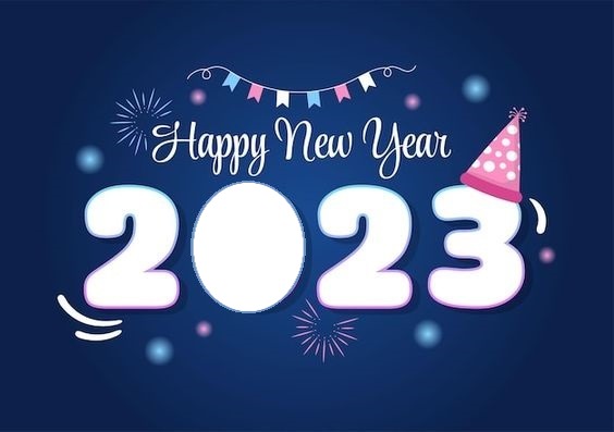 Happy New Year 2023. Fotomontaż
