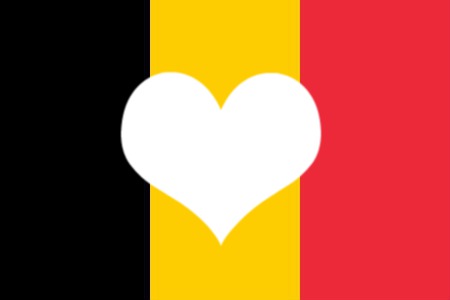 Belgium flag Fotomontaža
