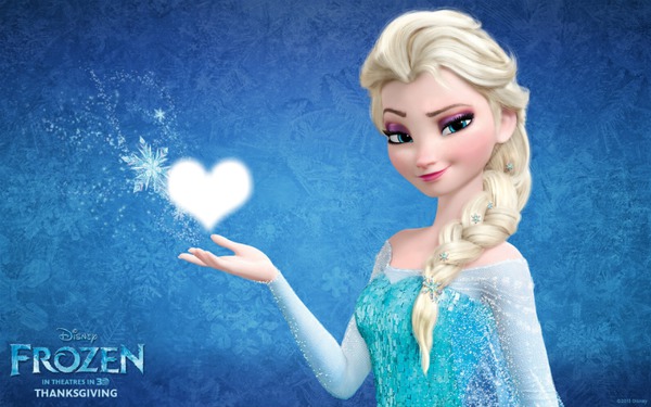 Elsa-Frozen フォトモンタージュ