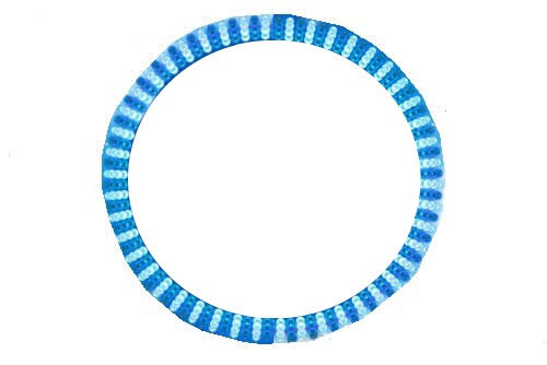 circulo azul Montaje fotografico
