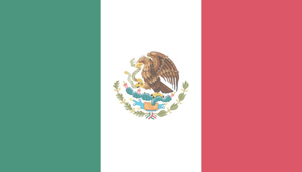 Meksika bayrağı Fotoğraf editörü