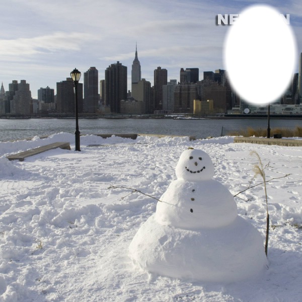 hiver a new york Fotomontasje