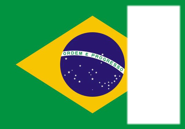 Brazil flag Fotomontaža