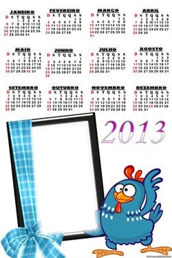 Calendario da Galinha Pintadinha Fotomontaža