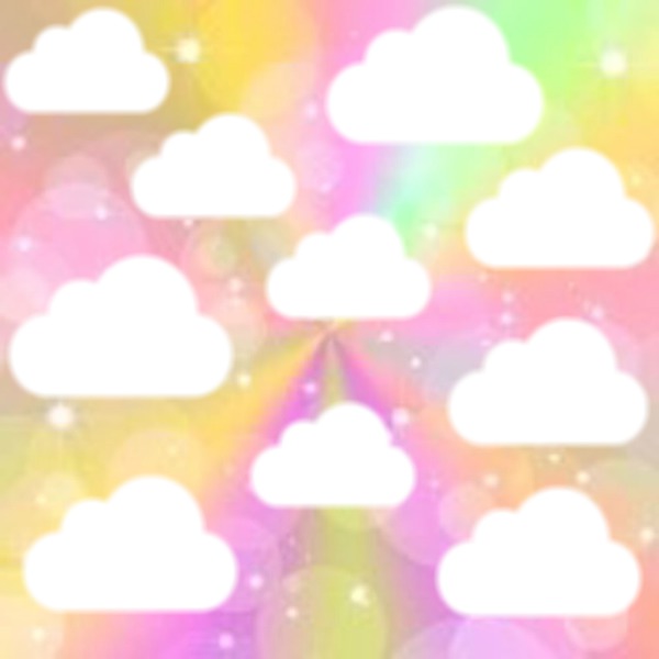 nuages couleurs Fotomontaż