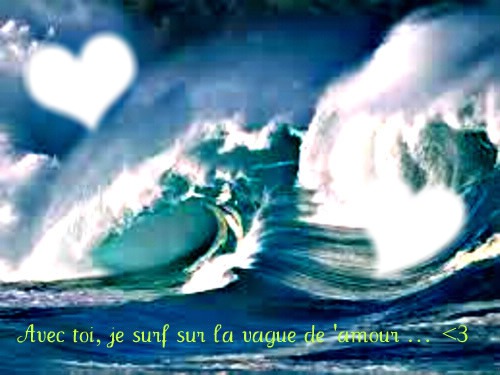 la vague de l amour Fotomontažas
