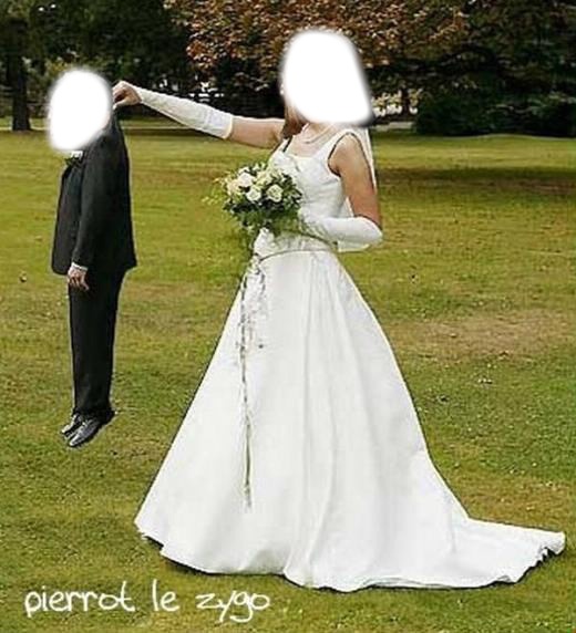 mariage humour Fotomontage