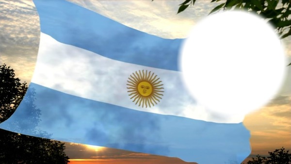 Bandera de Argentina Photomontage
