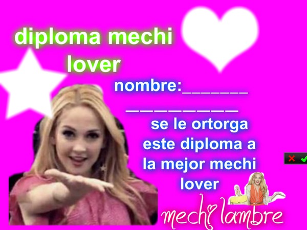 diploma mechi lover Fotomontage