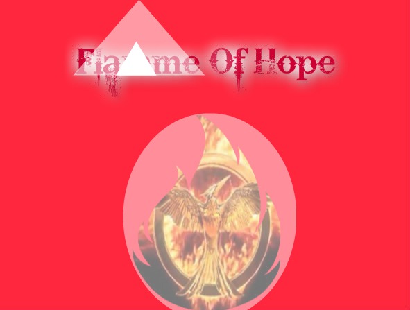 Flame of hope (flamme d'espoir) Photo frame effect