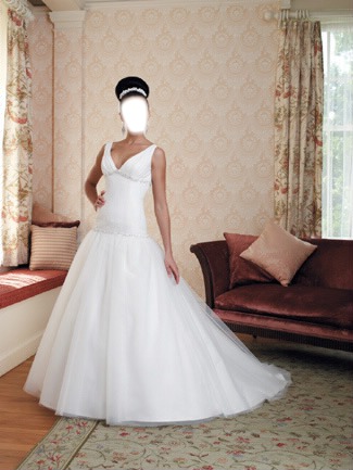 robe mariage Fotomontaż