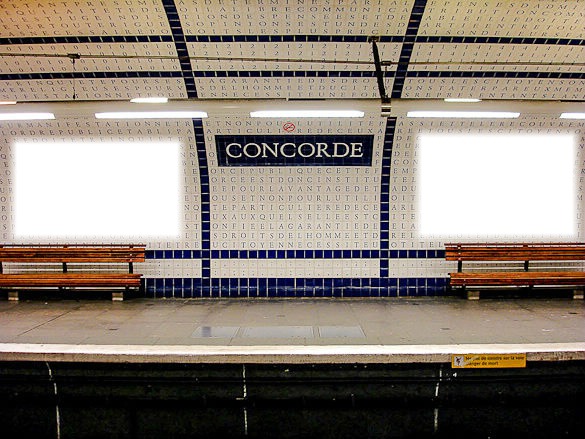 Métro Parisien ( Concorde ) Montage photo