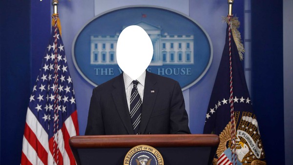 president etats unis Fotomontage