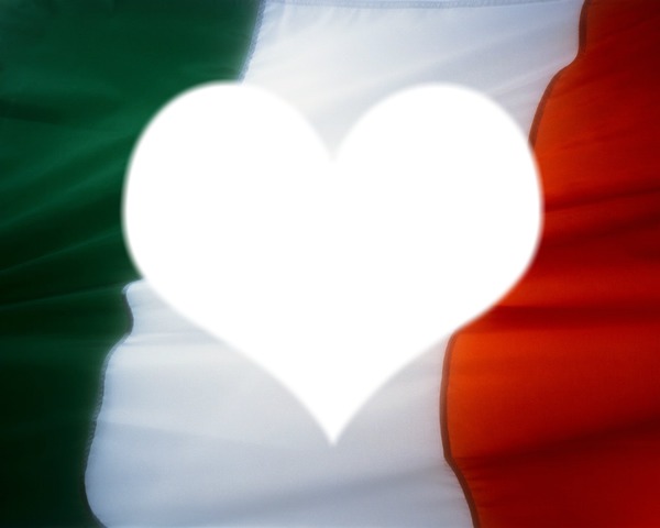 Grand drapeau d'Italie Photomontage