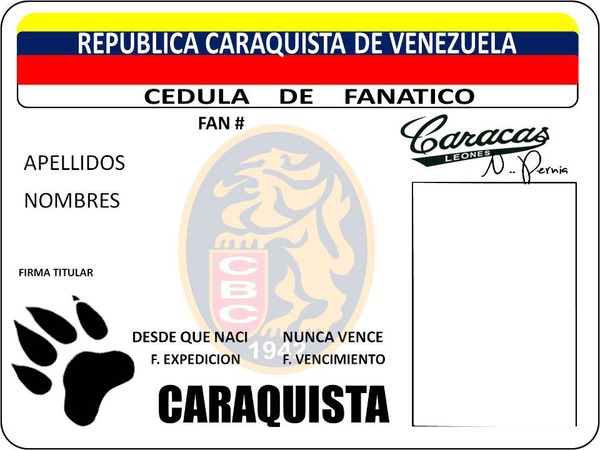 Credencial Caraquista Fotomontasje