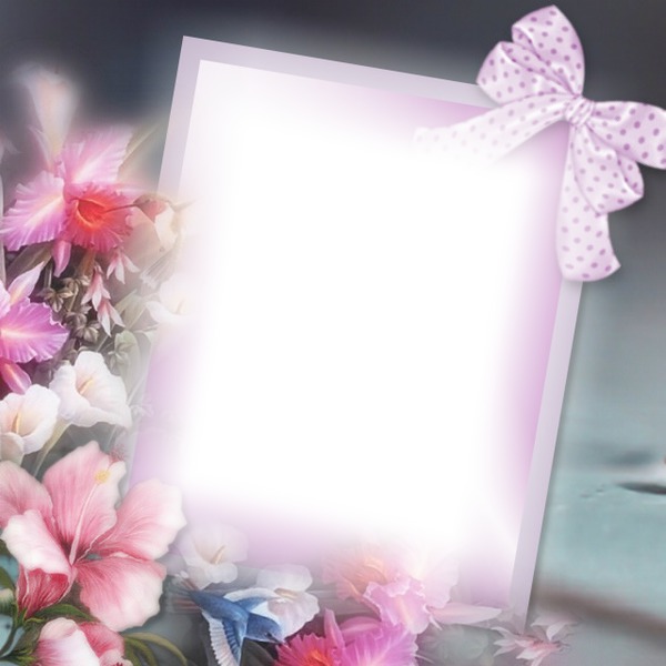 Cadre florale Photo frame effect