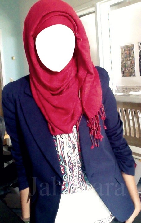 Hijab girl Photo frame effect