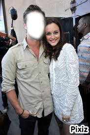 leighton meester and ....... Photo frame effect