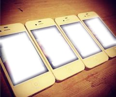 les  4 iphones ♥ Fotomontaggio