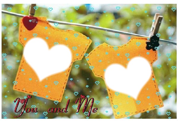 YOU AND ME Photo frame effect