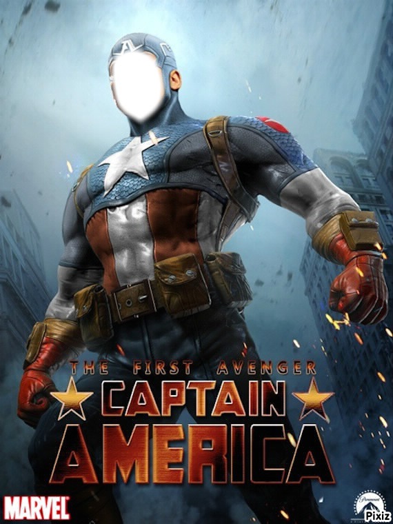 Capitaine América Photo frame effect