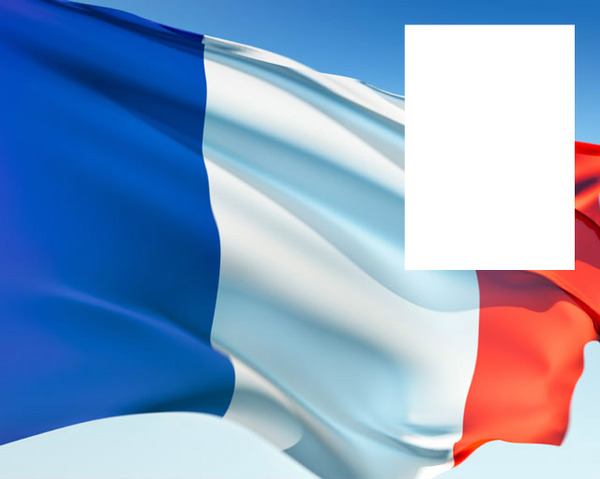France flag Photomontage