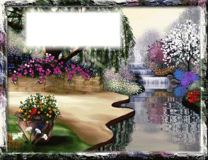 decor floral Photo frame effect