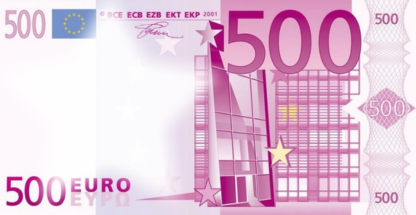 billet euro Photomontage