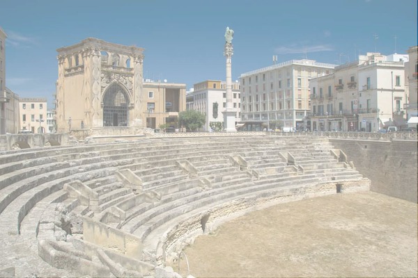 anfiteatro romano lecce Fotomontaggio